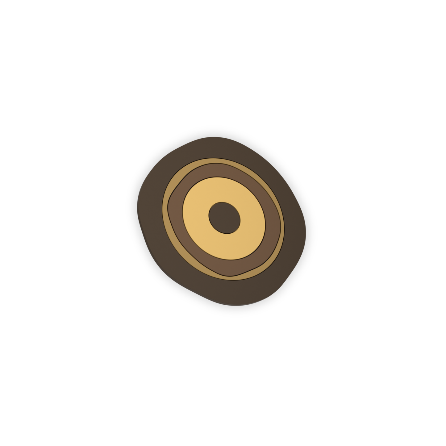 Eye Coaster Brown Set