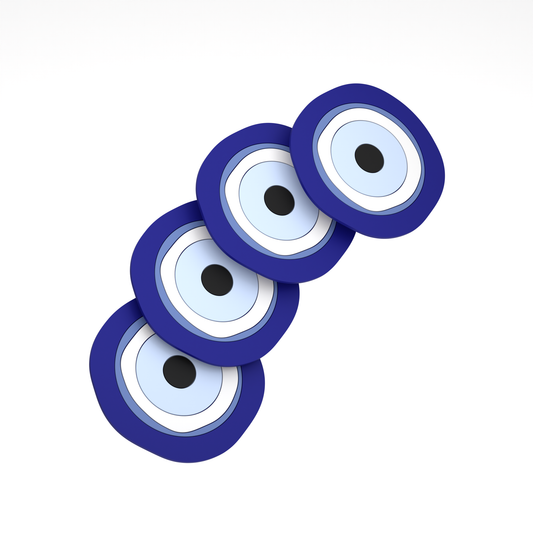 Eye Coaster Blue Set