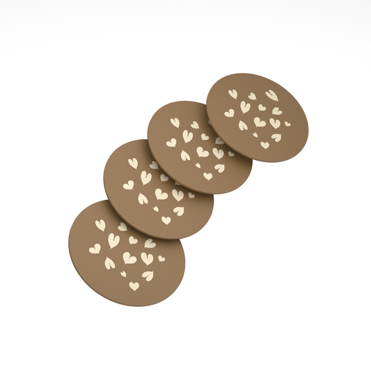 Little Hearts Coaster Coffee Set