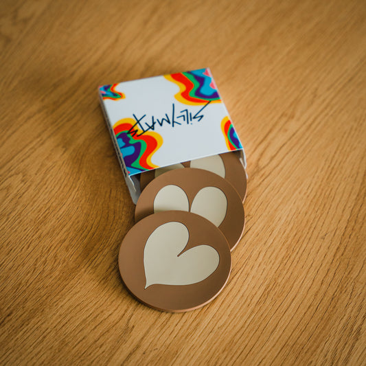 Heart Coaster Coffee Set